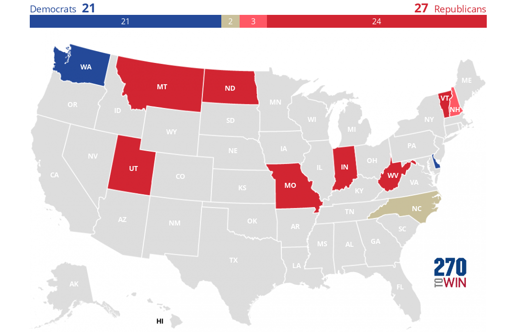 202324 Governor Election Forecast Maps 270toWin