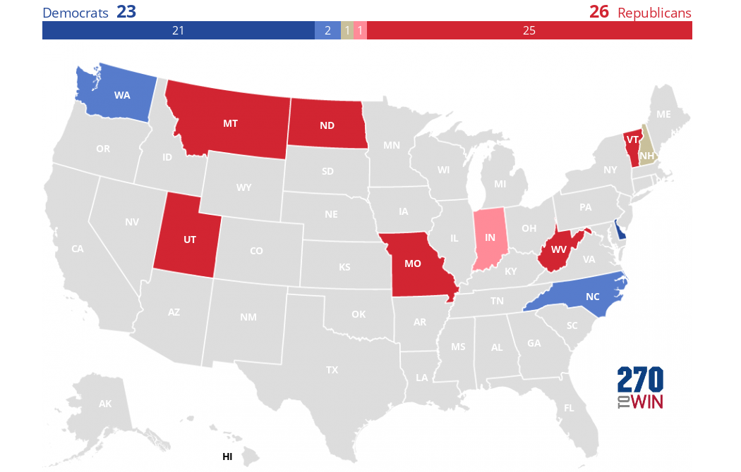 U.S. News 2024 Gubernatorial Map