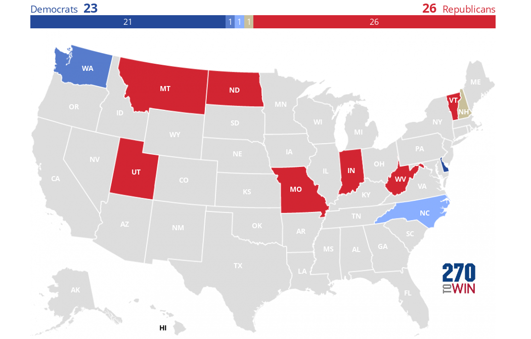 2024 Gubernatorial Elections Interactive Map 270toWin