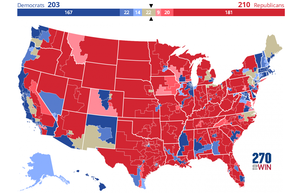 Consensus 2024 House Forecast - 270toWin