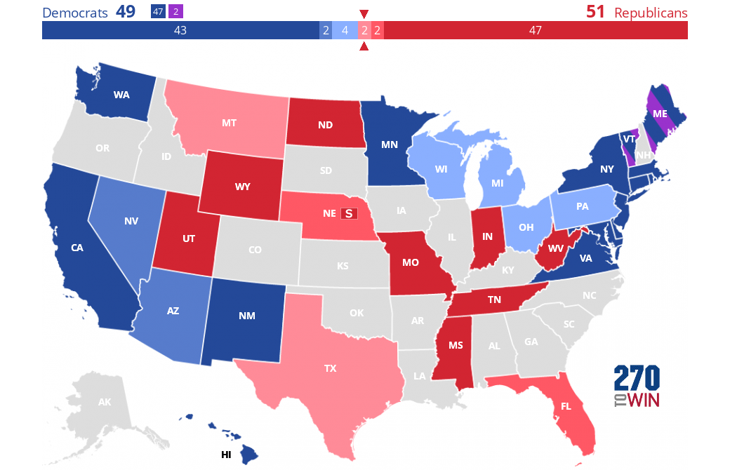 Elections Daily 2024 Senate Ratings