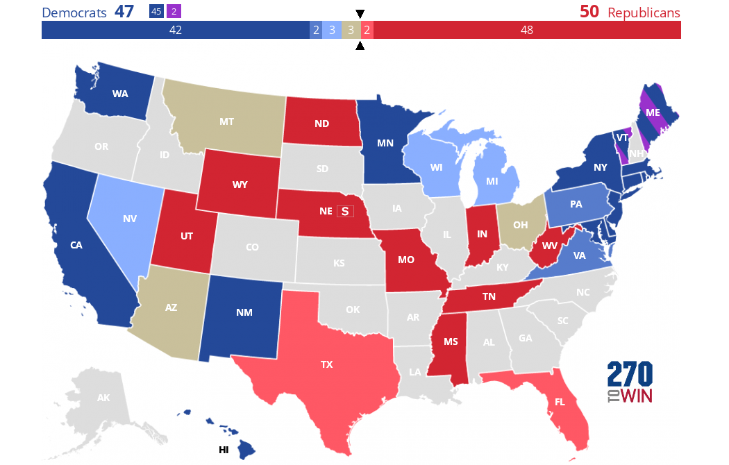 2024 Senate Election Forecast Maps 270toWin