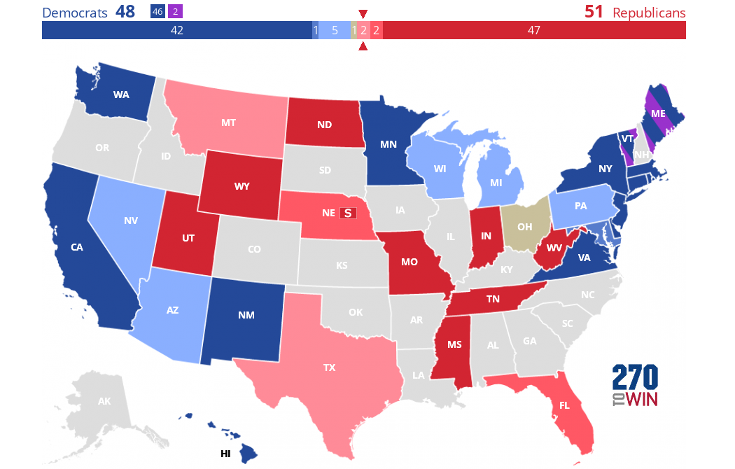 2024 Senate Election Interactive Map 270toWin