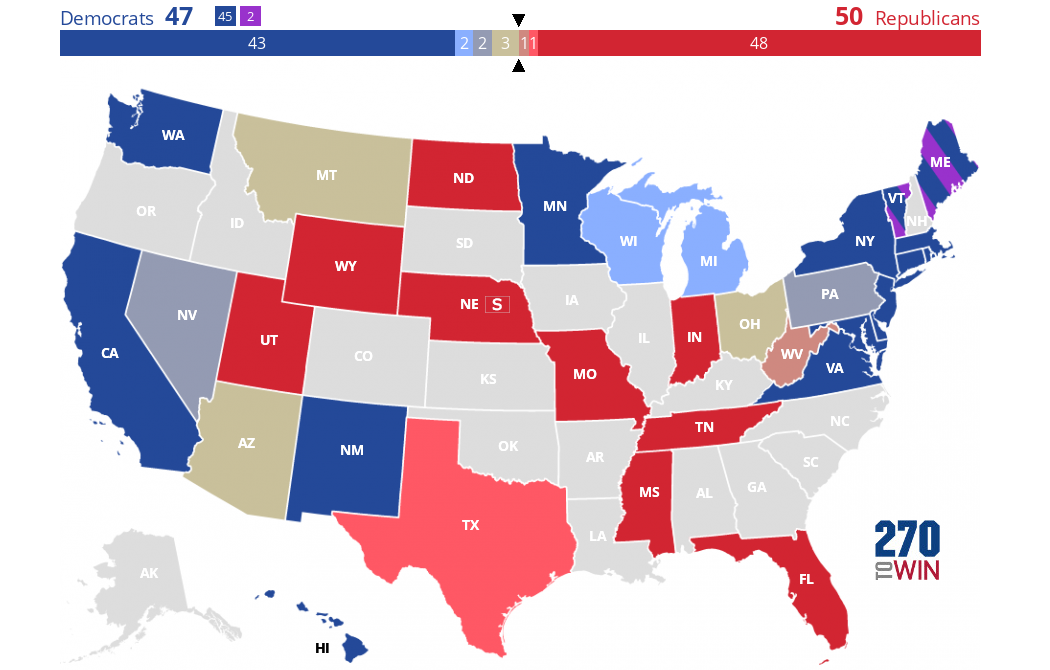 Inside Elections 2024 Senate Race Ratings 270toWin