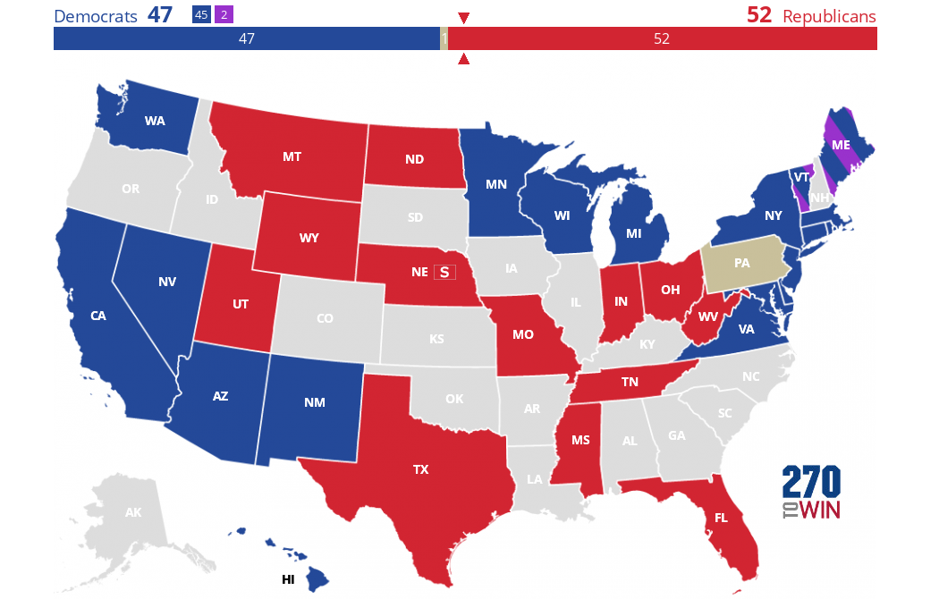 2024 Senate Election Interactive Map 270toWin