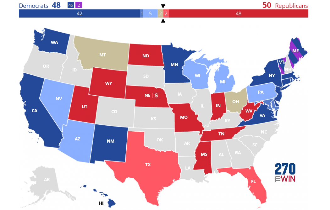 Competitive Senate Races 2024 Karna Joella