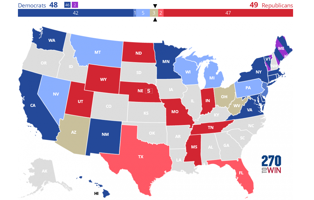 Cook Political Report 2024 Senate Race Ratings 270toWin