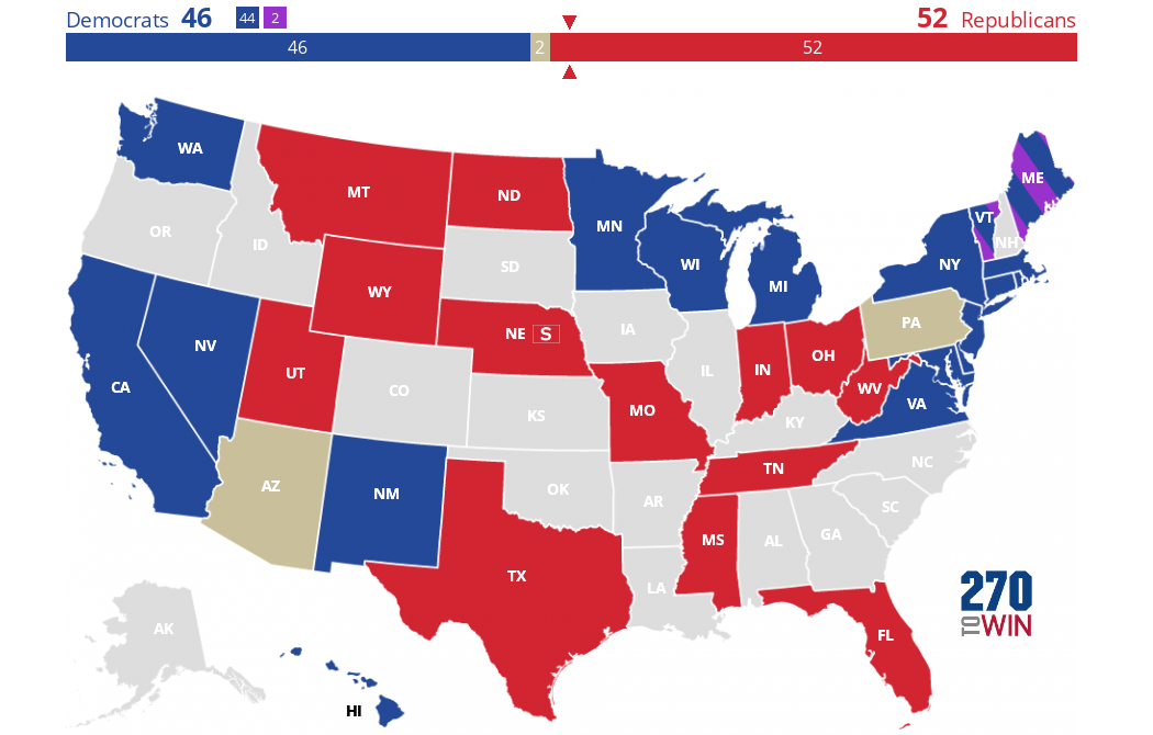 2024 Senate Election Interactive Map 270toWin