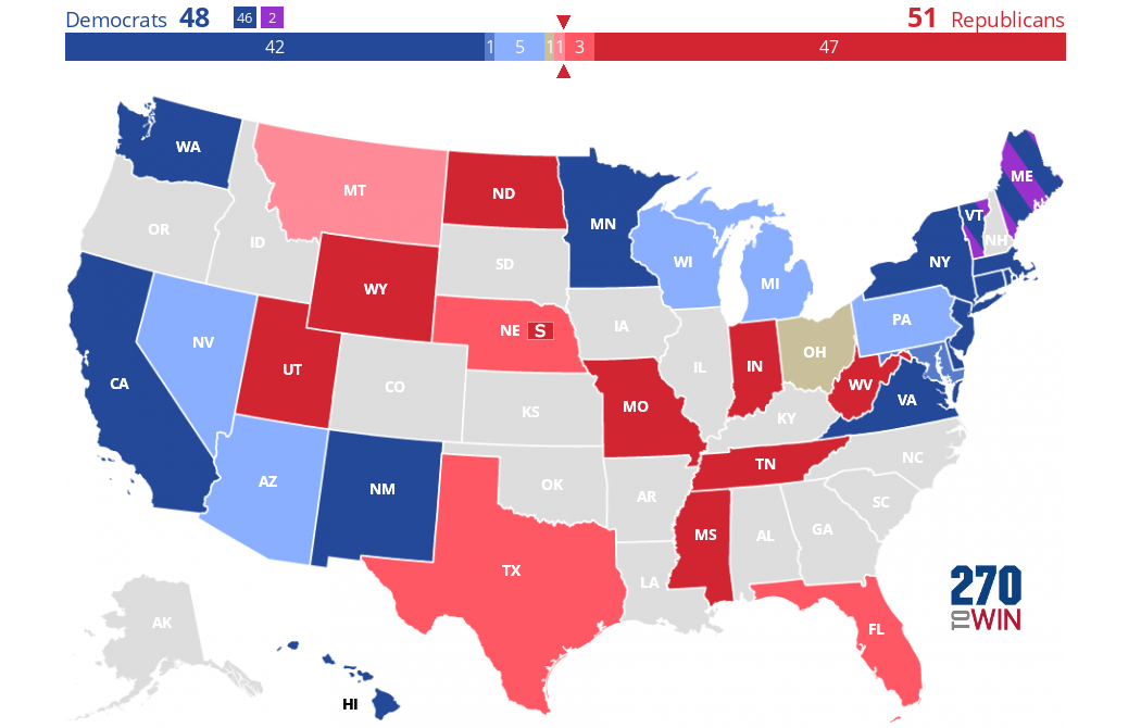 2024 Senate Election Interactive Map 270toWin