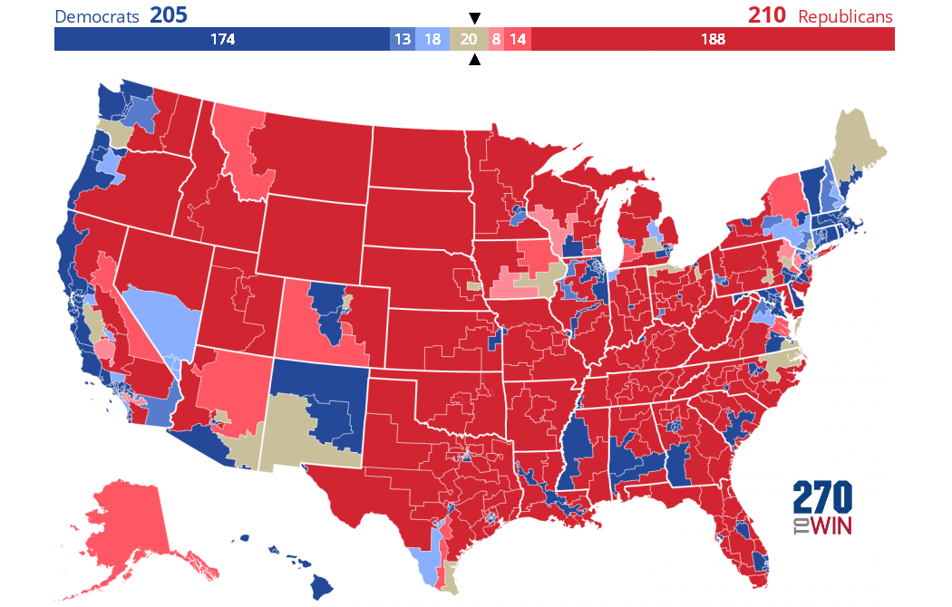 2026 House Election Forecast Maps - 270toWin