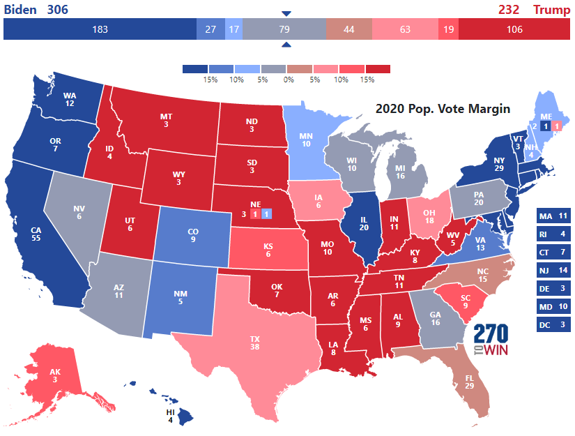 Presidential Election of 2020 - 270toWin