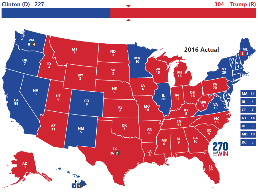 Presidential Election of 2016 - 270toWin
