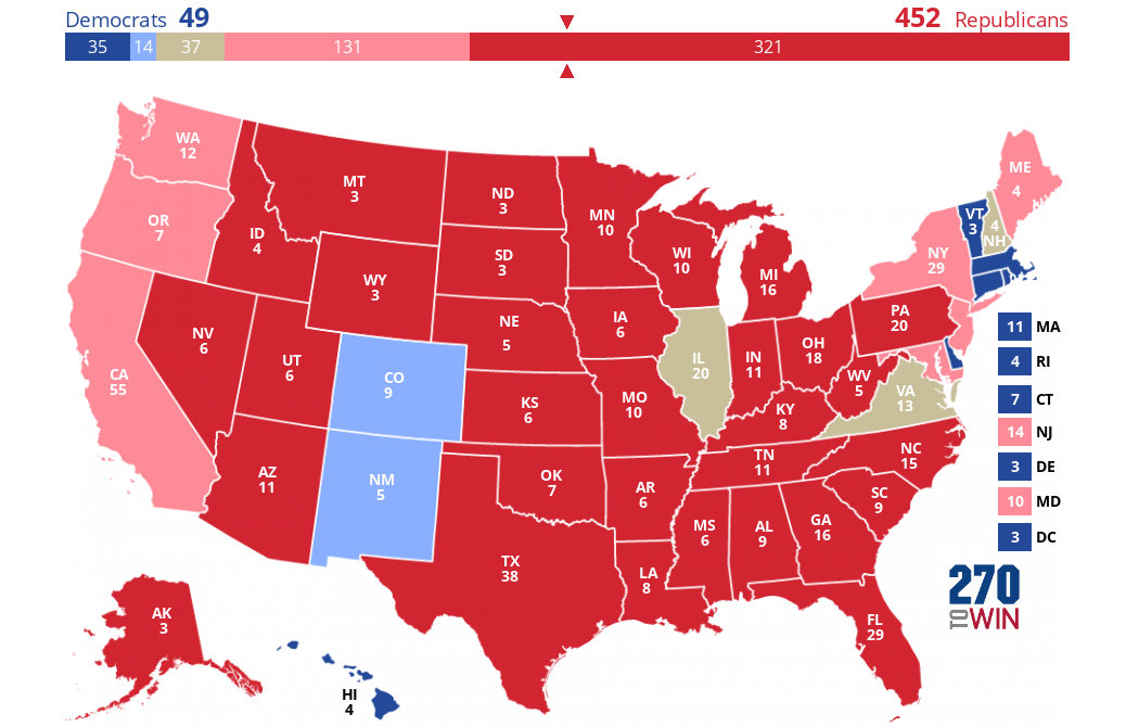 2024 Presidential Election Interactive Map Adi Felecia