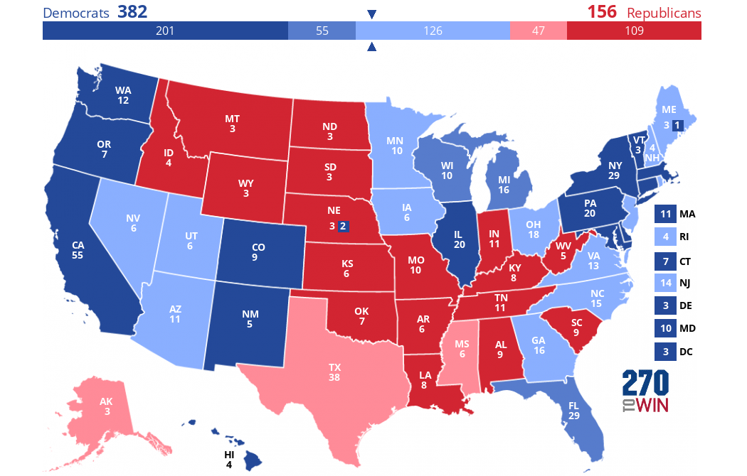 2024 Presidential Election Interactive Map