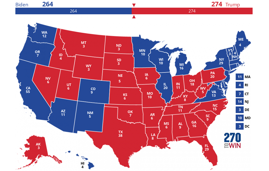 2024 Presidential Election Interactive Map