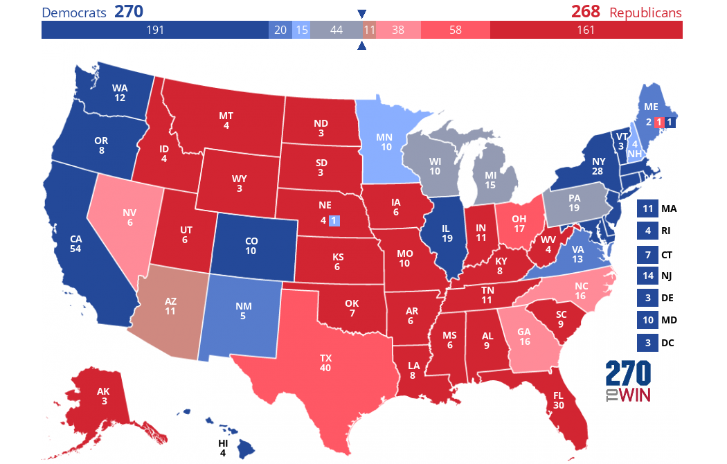 2024 Presidential Election Forecast Maps 270toWin