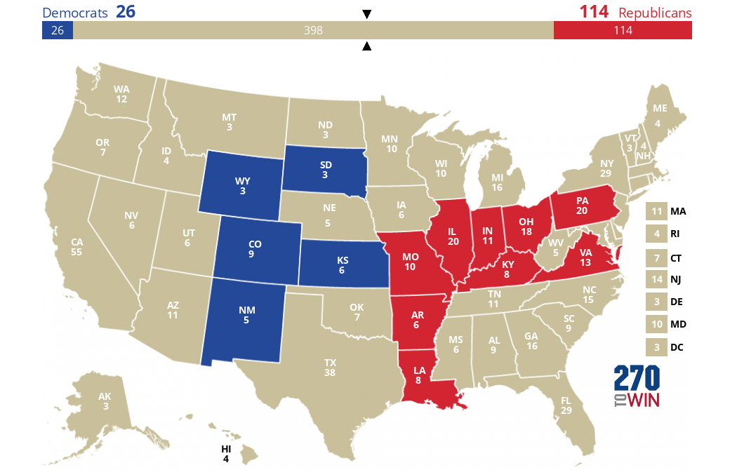 2024 Presidential Election Interactive Map