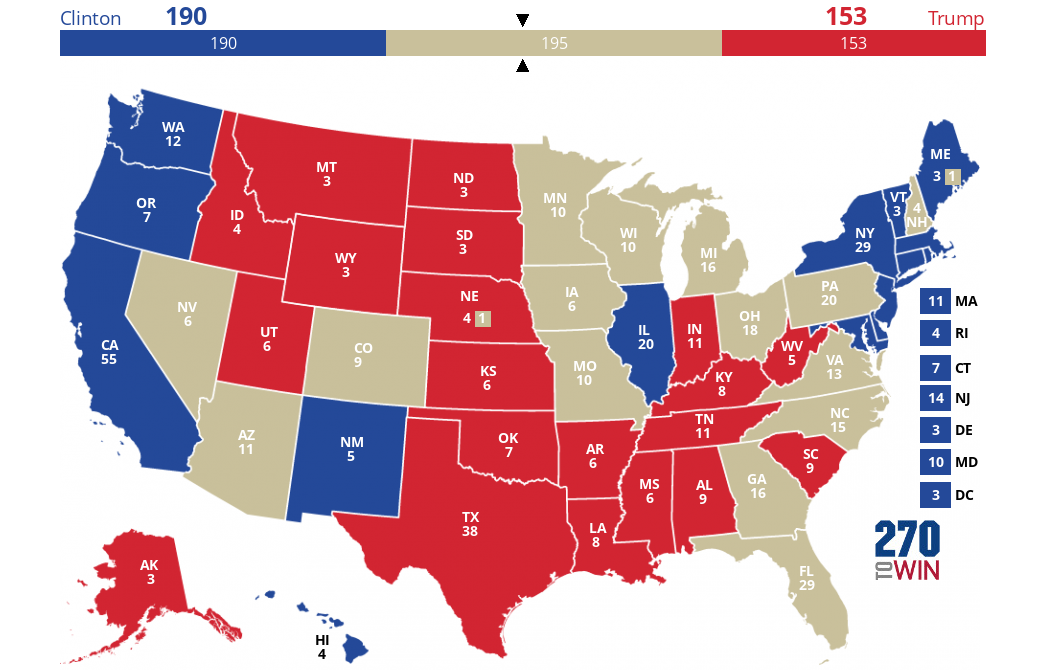 Competitive States In The 2012 Presidential Election - 270towin