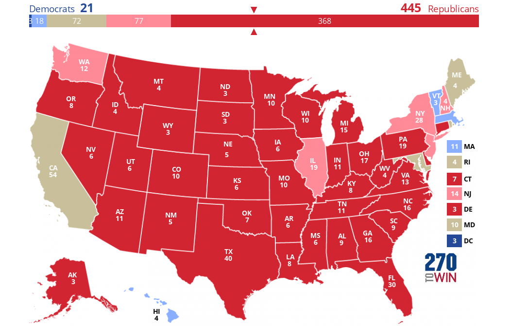 2024 Presidential Election Interactive Map