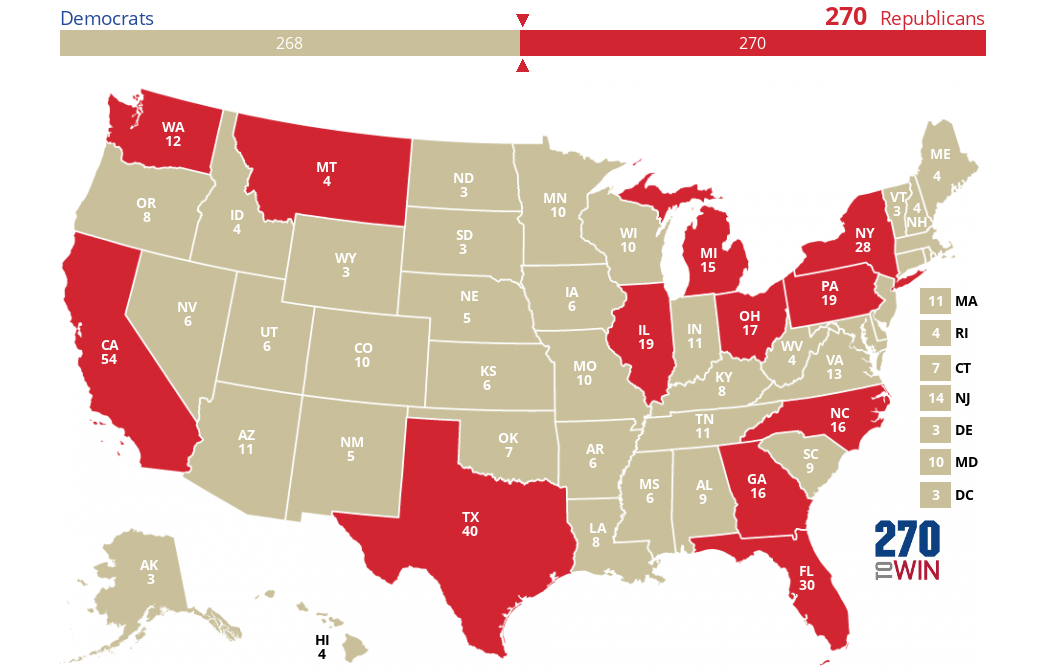 2024 Presidential Election Interactive Map