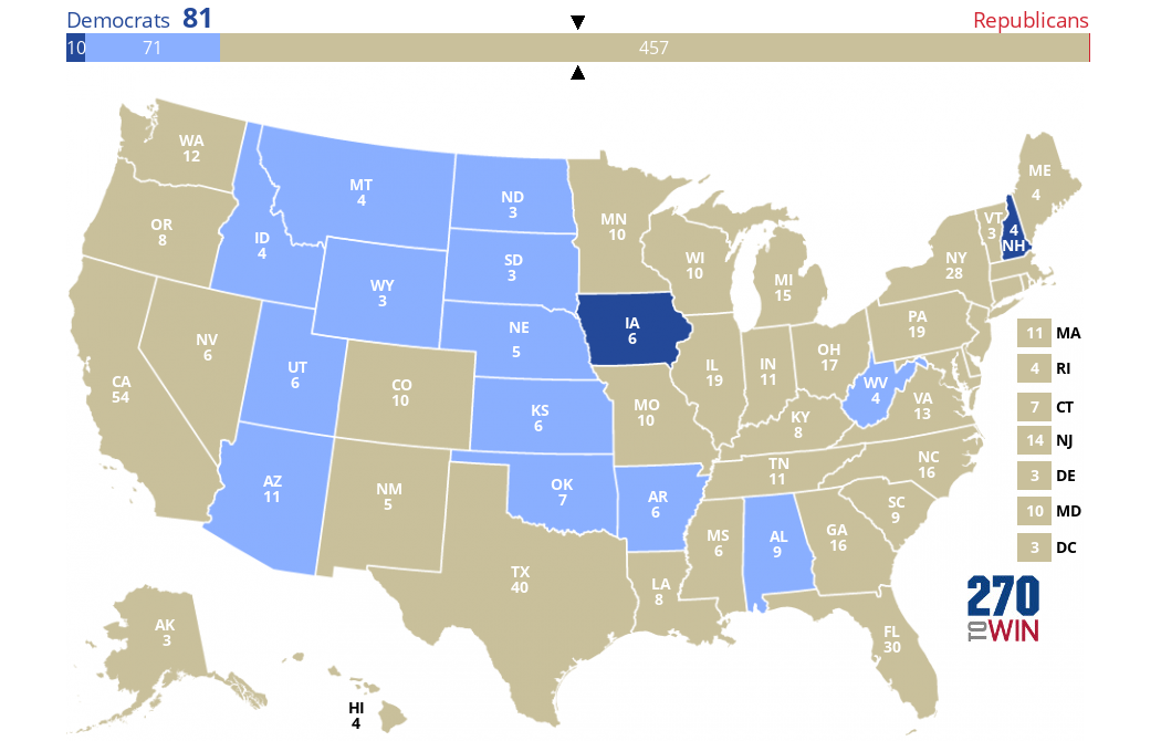 2024 Presidential Election Interactive Map