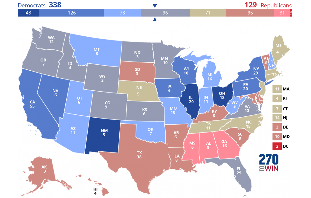 2024 Presidential Election Interactive Map