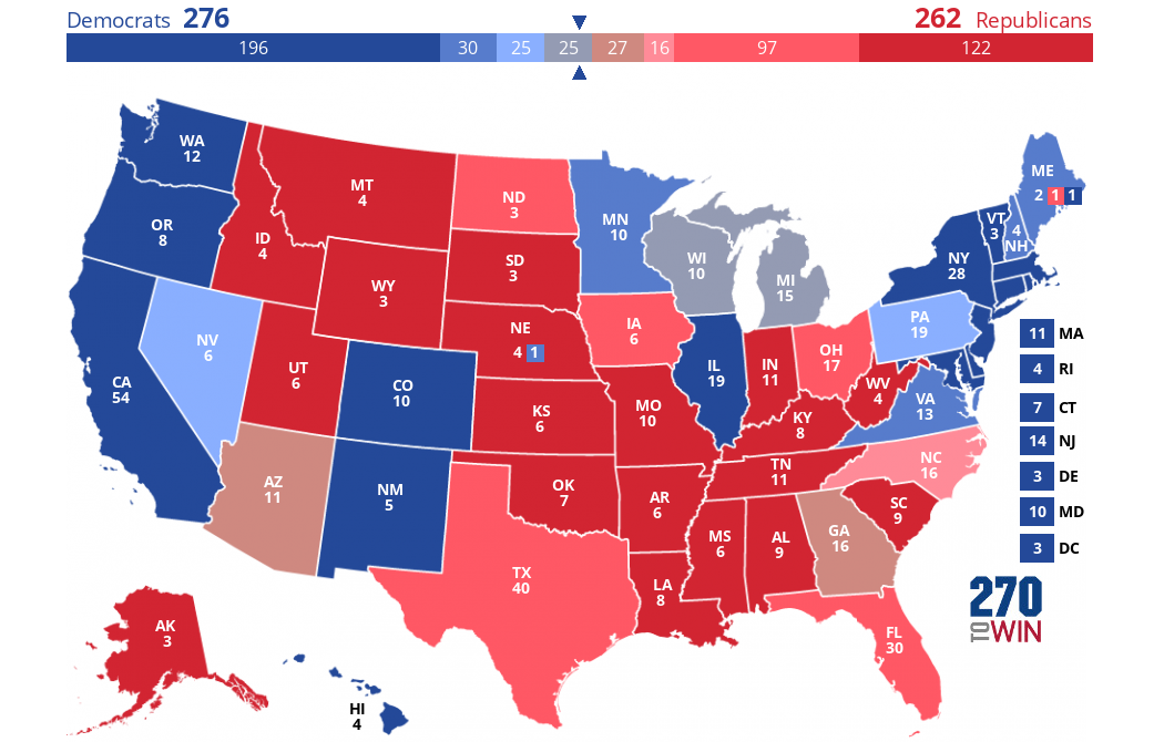 2024 Presidential Election Forecast Maps - 270toWin