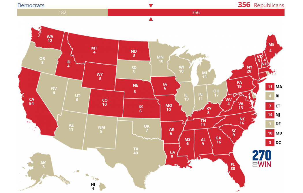 2024 Presidential Election Interactive Map