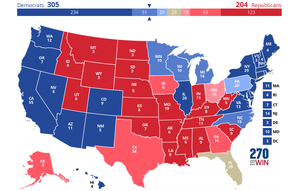 2024 Presidential Election Interactive Map