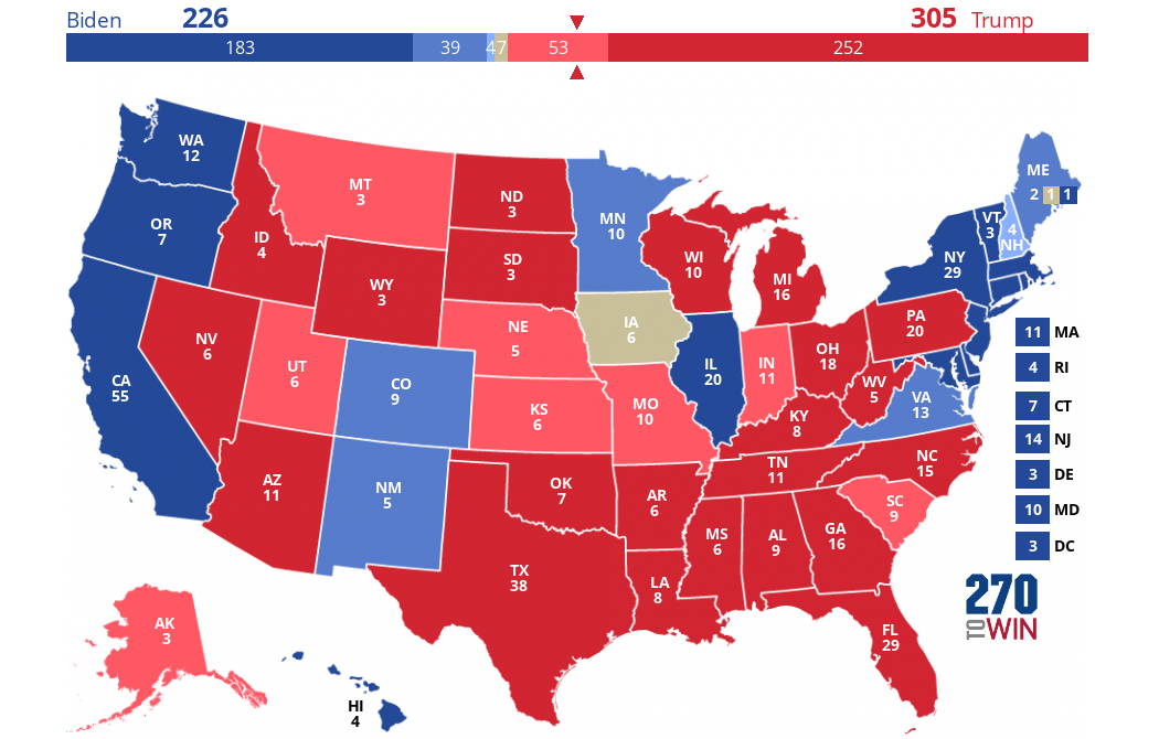 2025 Presidential Election Interactive Map