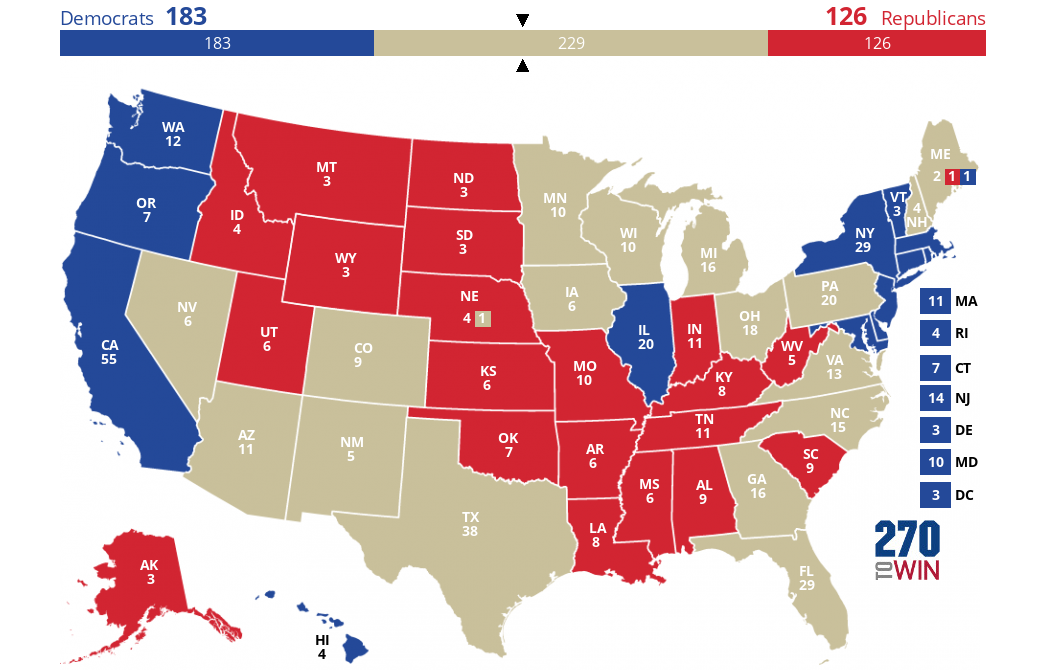 Competitive States in the 2016 Presidential Election - 270toWin