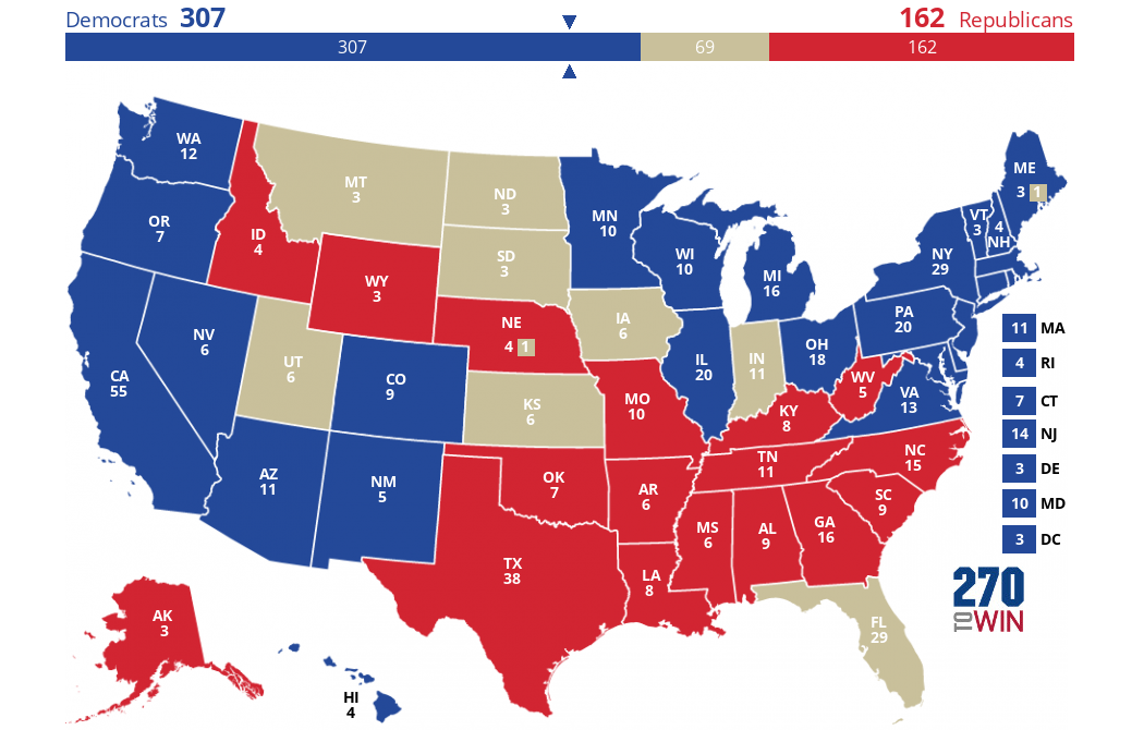 2024 Presidential Election Interactive Map