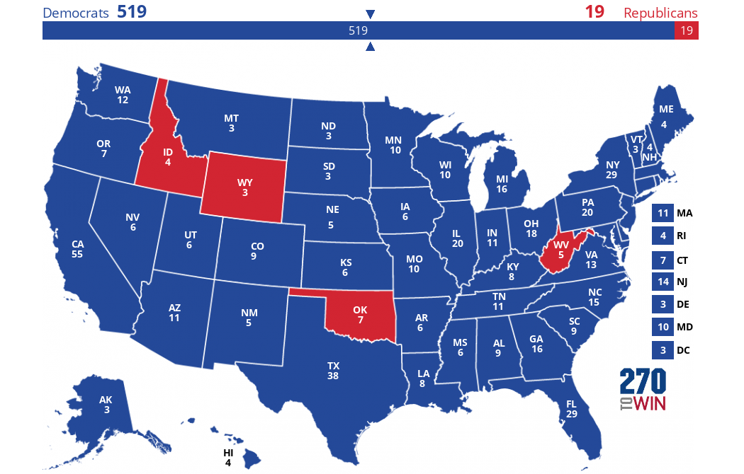 2024 Presidential Election Interactive Map