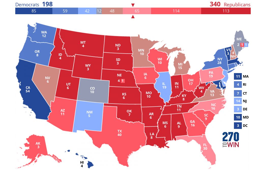 2024 Presidential Election Interactive Map