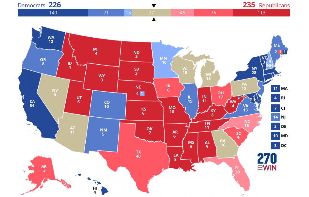 2024 Presidential Election Forecast Maps 270toWin