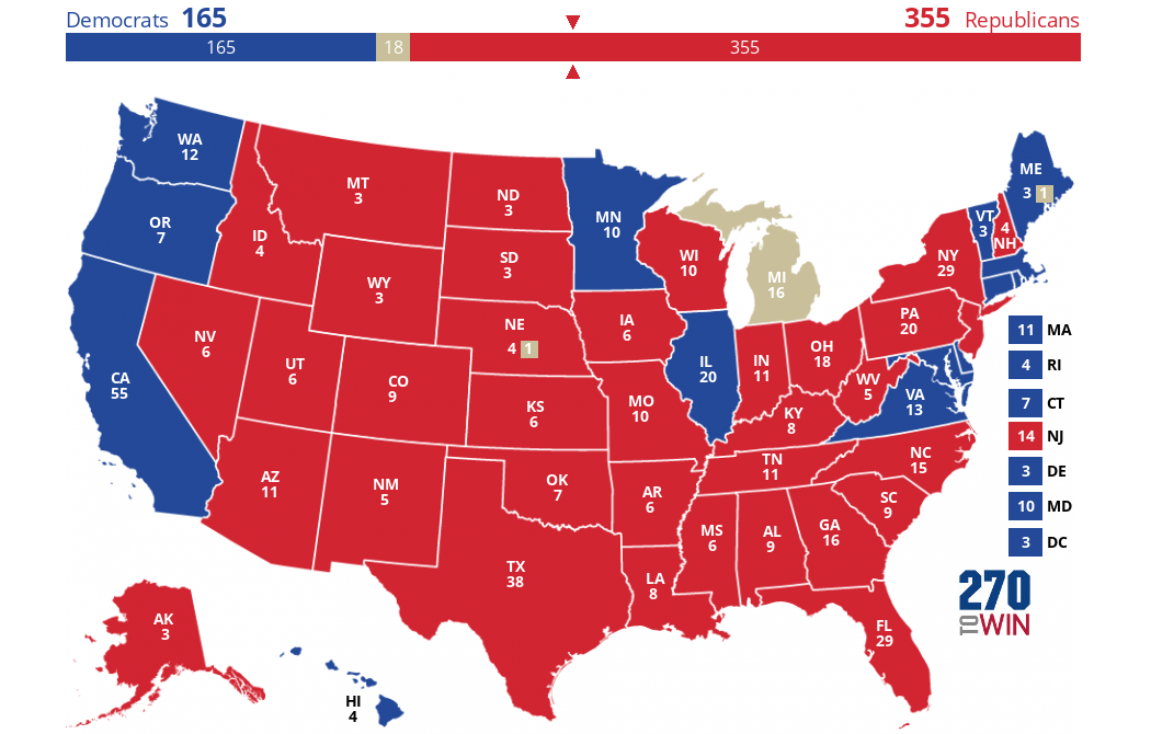 2024 Presidential Election Interactive Map