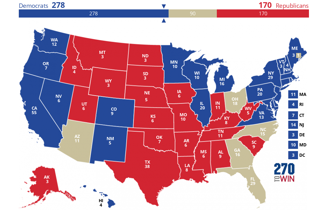 2024 Presidential Election Interactive Map