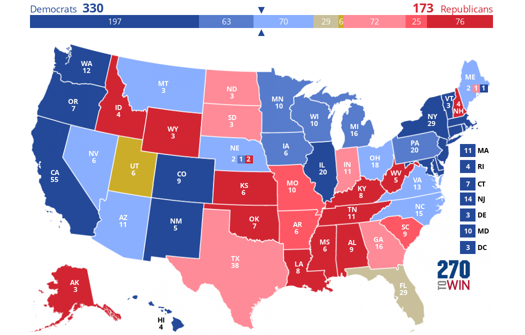 2020 Presidential Election Interactive Map