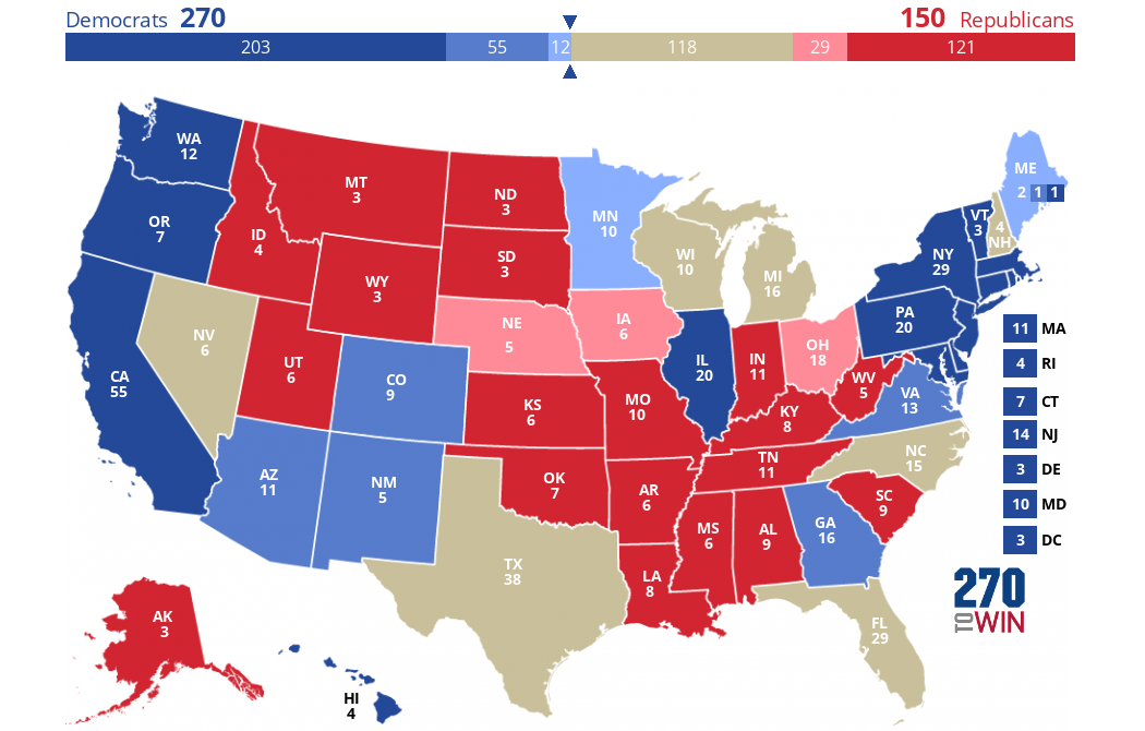 2024 Presidential Election Interactive Map