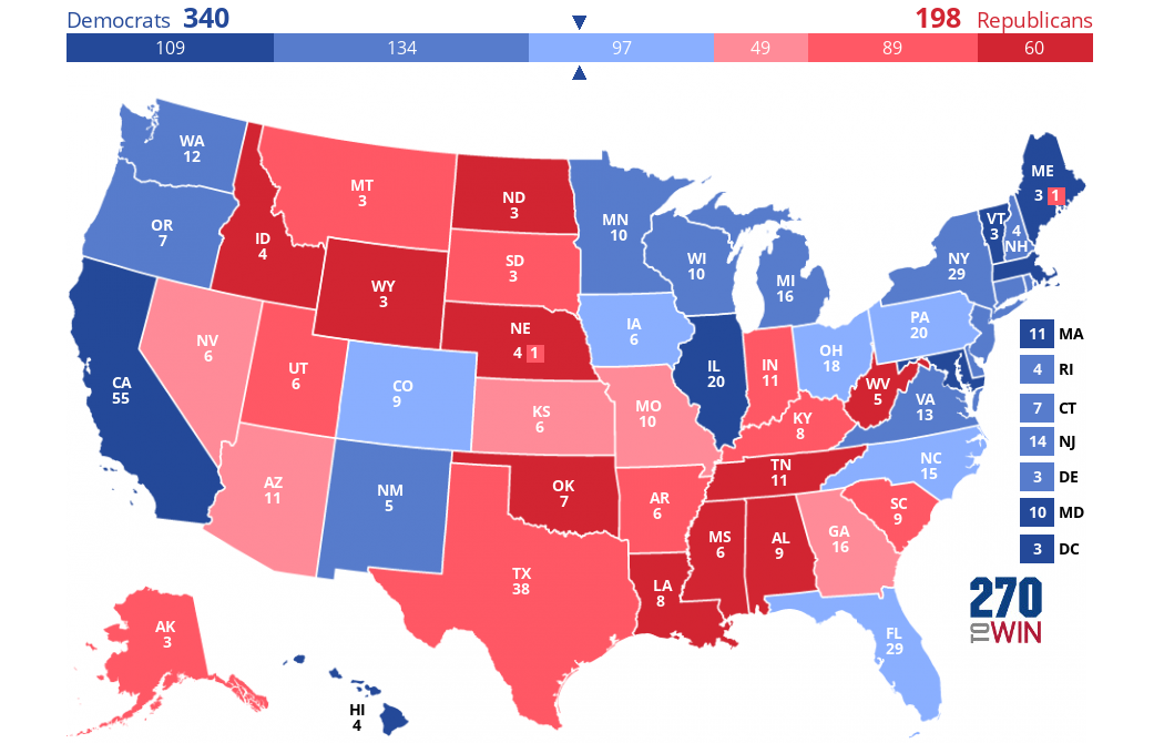 2024 Presidential Election Interactive Map