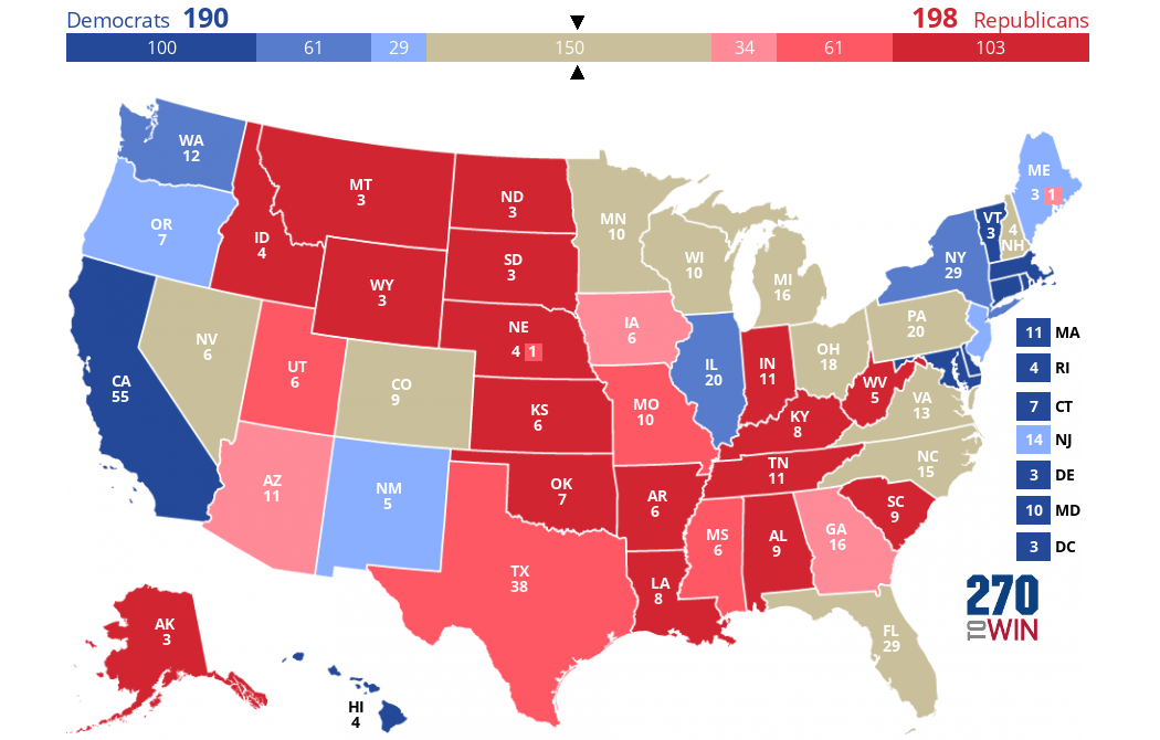 2024 Presidential Election Interactive Map