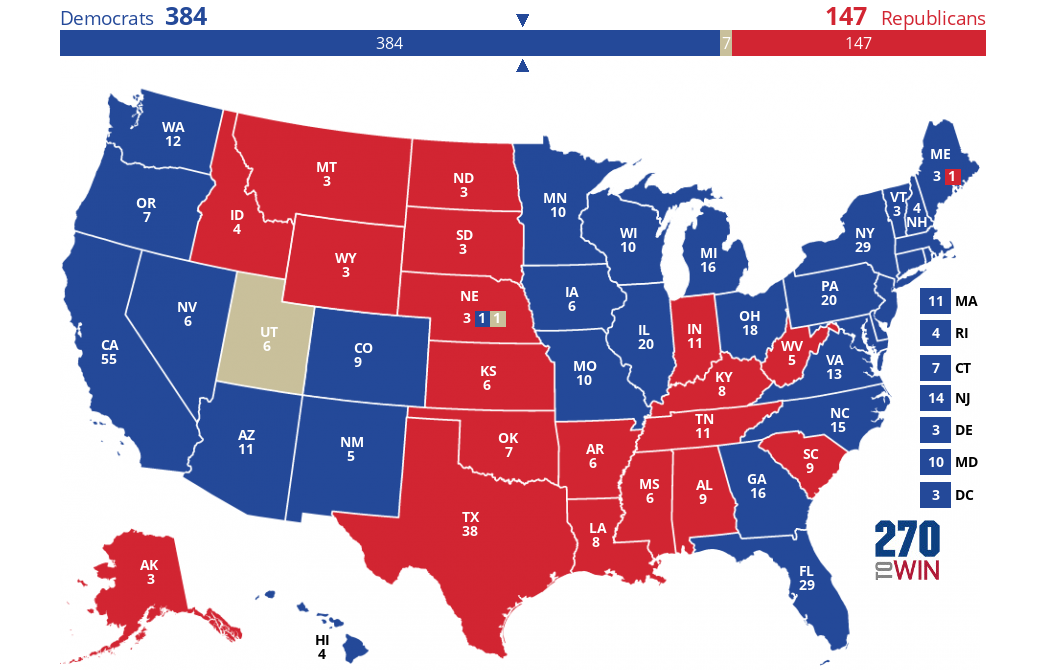 2020 Presidential Election Interactive Map