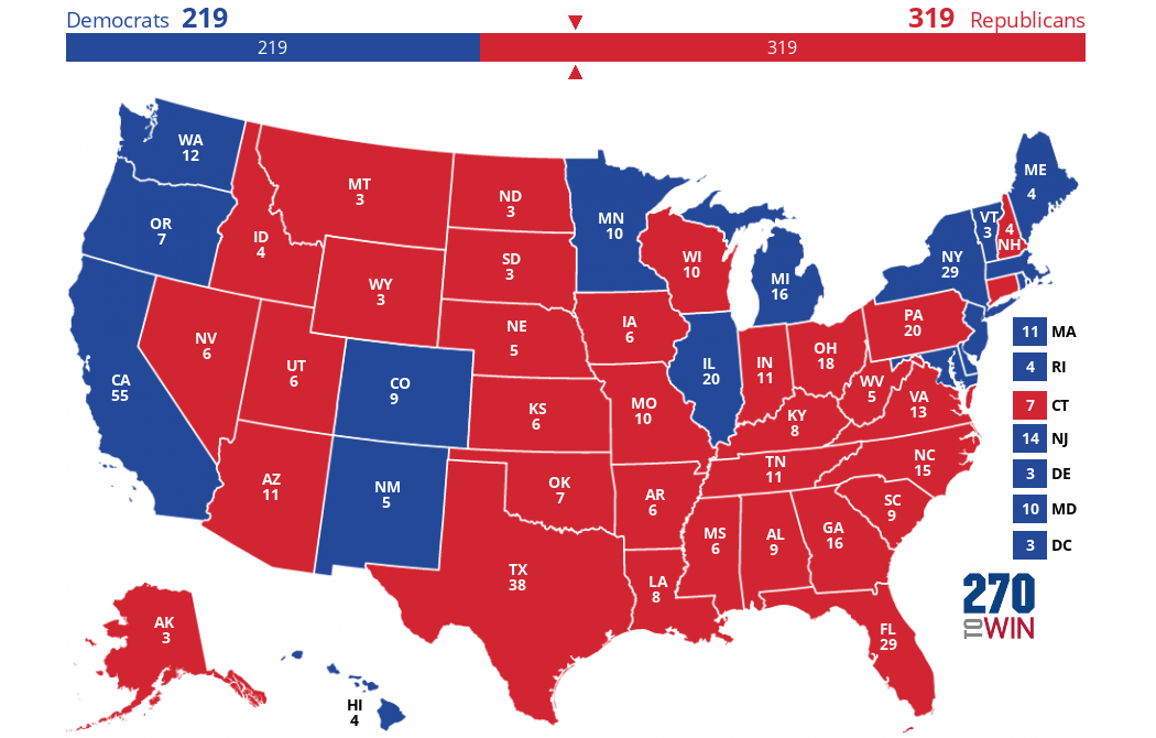 2024 Presidential Election Interactive Map 0774