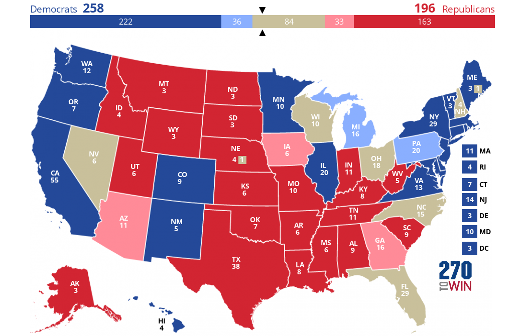 2024 Presidential Election Interactive Map AE0