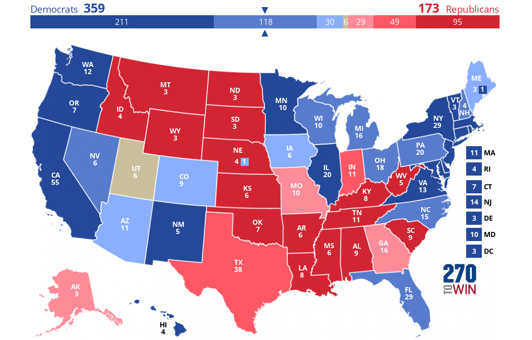 2024 Presidential Election Interactive Map AE0