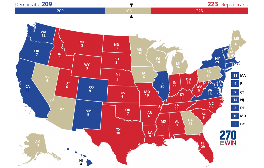 2024 Presidential Election Interactive Map