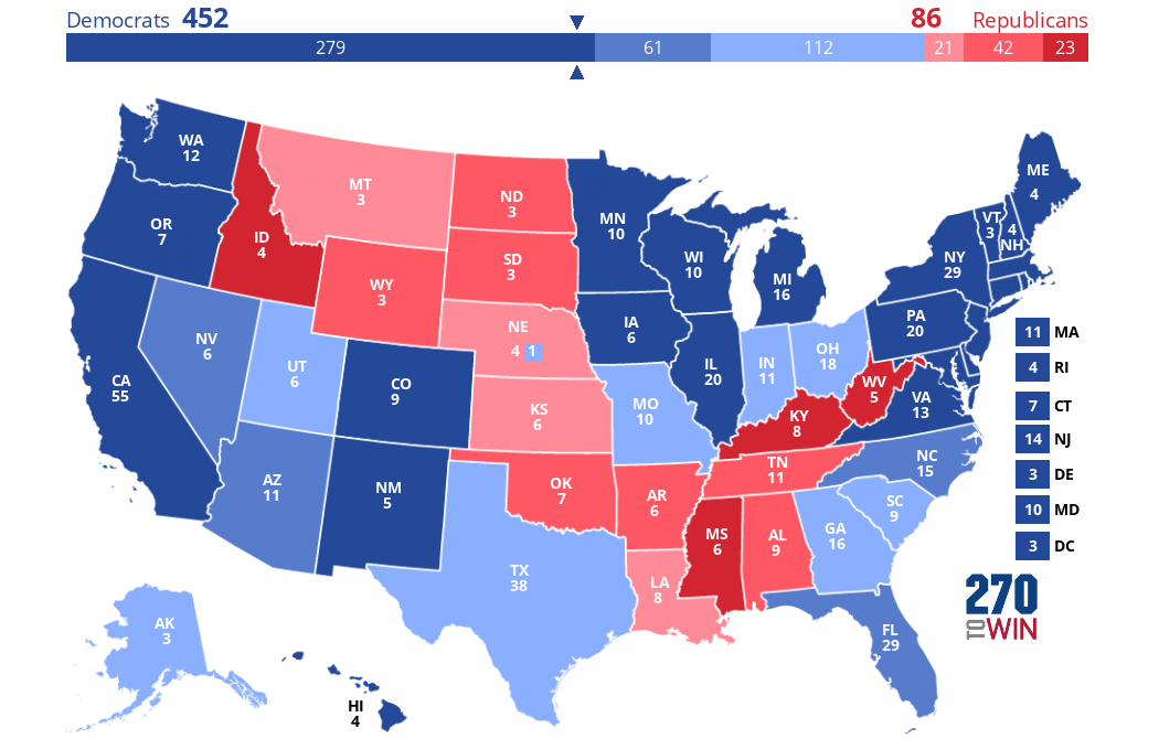 2024 Presidential Election Interactive Map