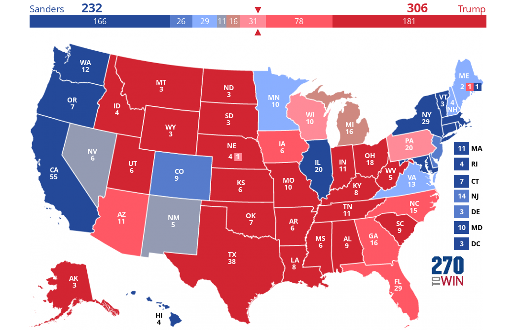 2024 Presidential Election Interactive Map