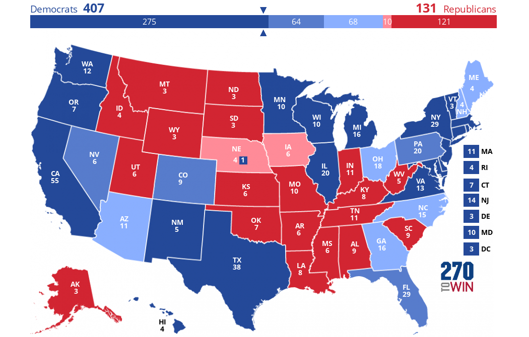 2024 Presidential Election Interactive Map