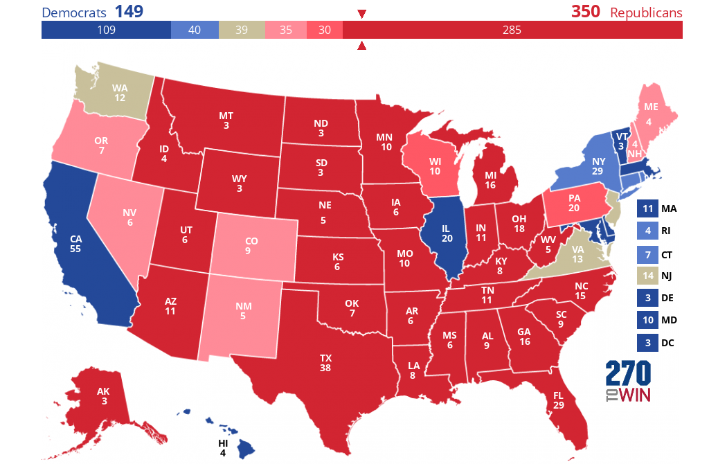 2024 Presidential Election Interactive Map